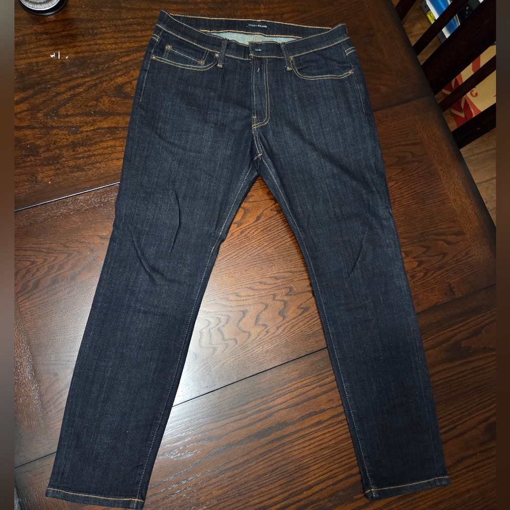 Lucky Brand Men's Deep Indigo Straight Jeans